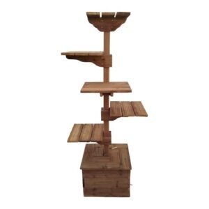 arbre a chat en bois M 5 paliers
