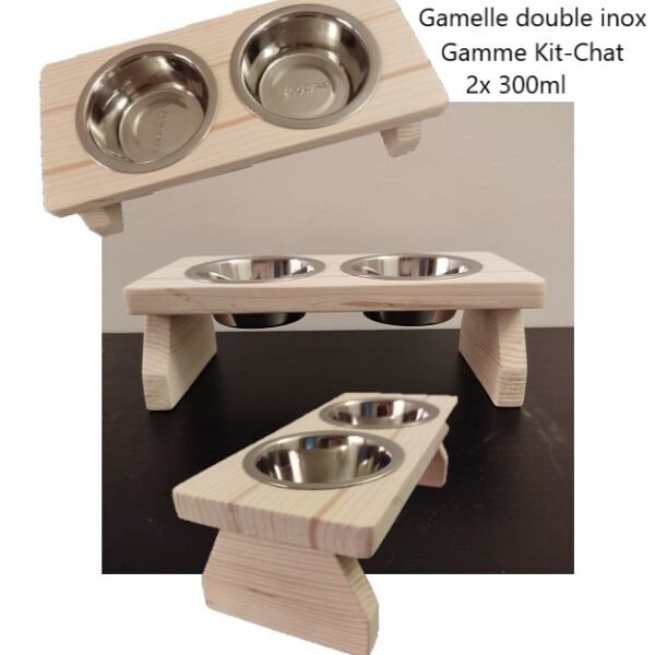 Gamelle surélevée "Miam duo" 330ml Kit-Chat®